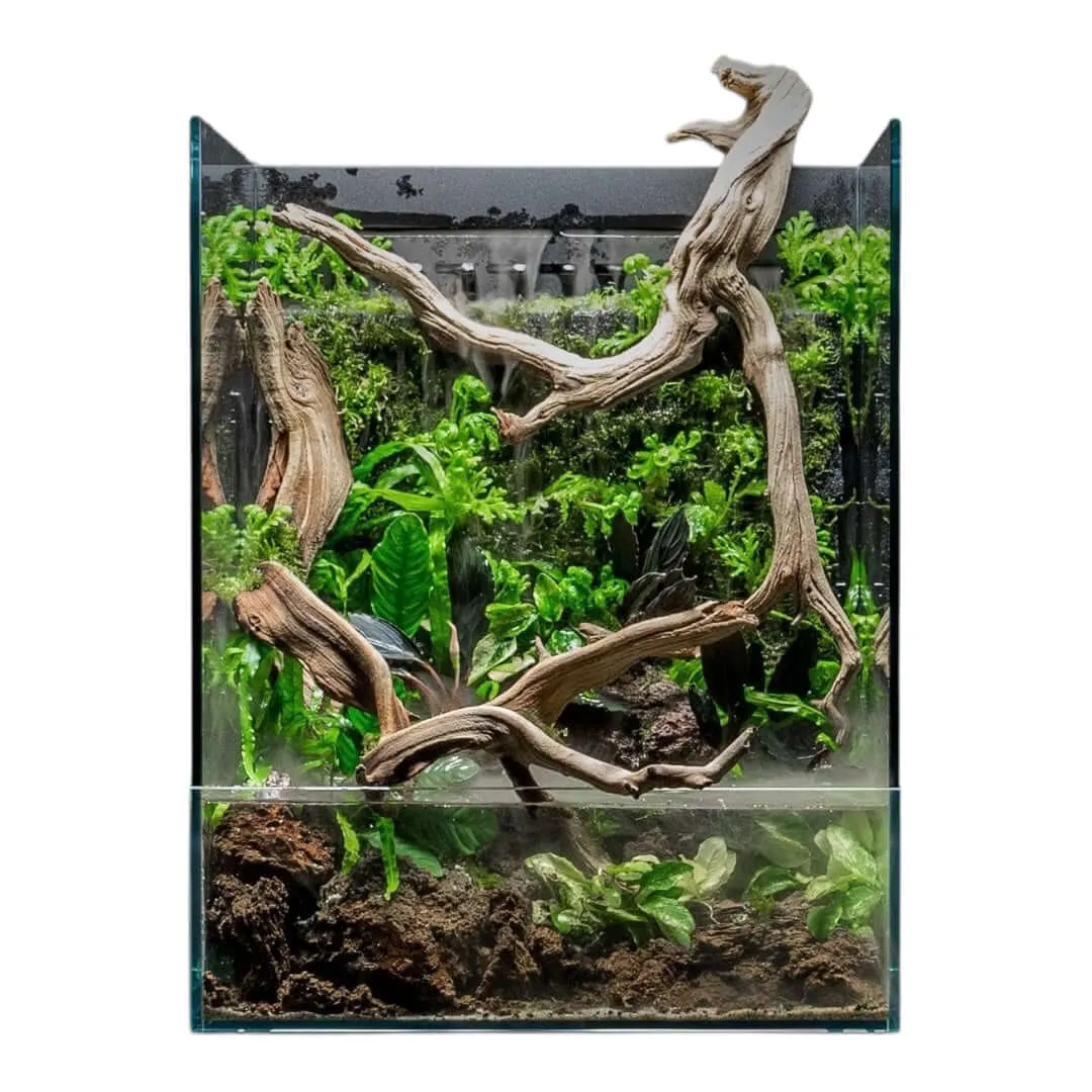 UNS Foresta Paludarium 35E — Cascading Waterfall & Live Planting Wall